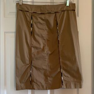 Burberry khaki skirt classic check pattern, US 8
